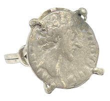 Load image into Gallery viewer, Marcus Aurelius Coin Made Into Ring
