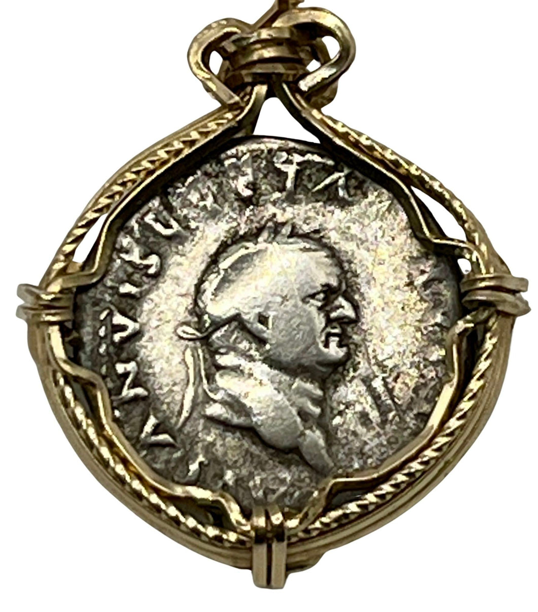 Vespasian, Famous Emperor Coin Pendant