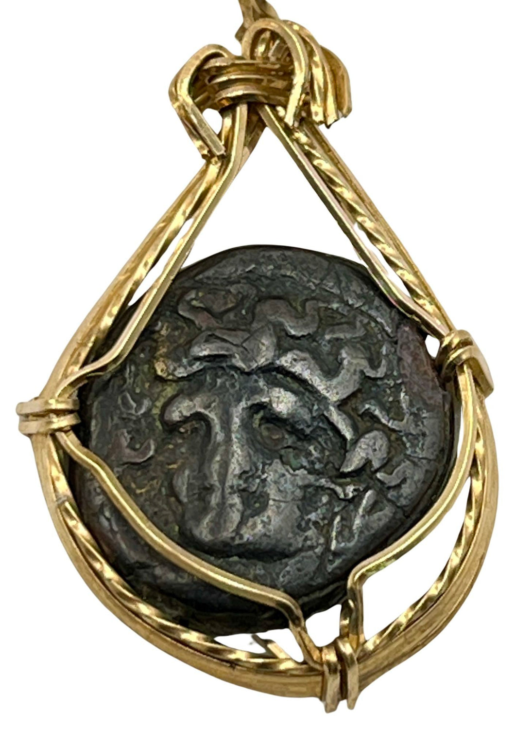 Ancient Helios Trojan War Coin