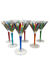Load image into Gallery viewer, Set of 6 Italian Martini Glasses
