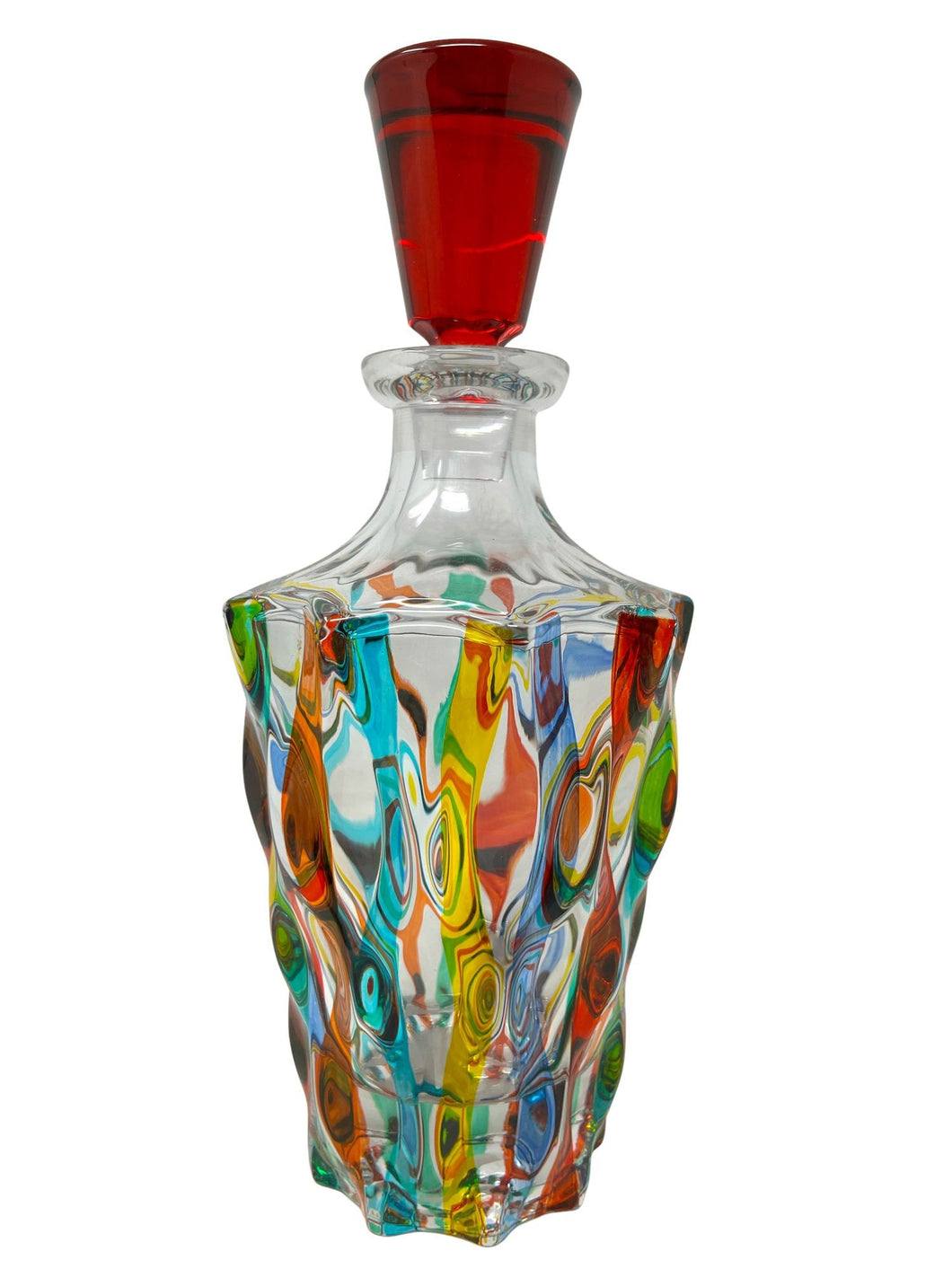 Deluxe Venetian Glass Decanter Carafe