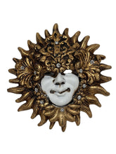 Load image into Gallery viewer, Sun Venetian Plaster Decorative Mask
