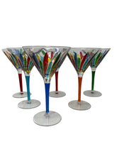 Load image into Gallery viewer, Set of 6 Italian Martini Glasses
