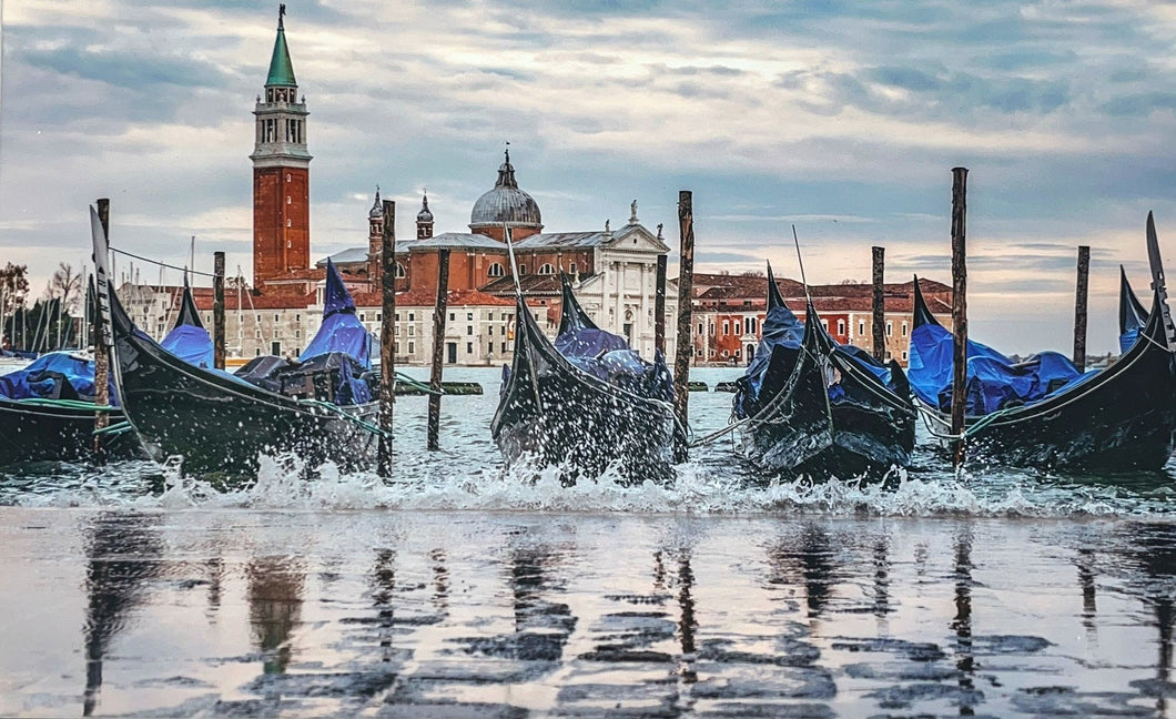 Gondolas of Venice on Ceramic Tile