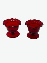 Load image into Gallery viewer, Murano Glass Ruby Salt Dips
