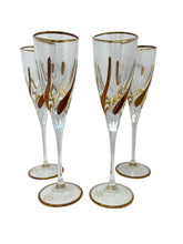 Load image into Gallery viewer, Set of 4 Venetian Champagne Flutes
