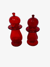 Load image into Gallery viewer, Murano Glass Ruby Salt and Pepper
