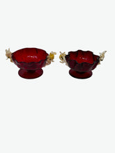 Load image into Gallery viewer, Ruby Red Murano Salt Dips
