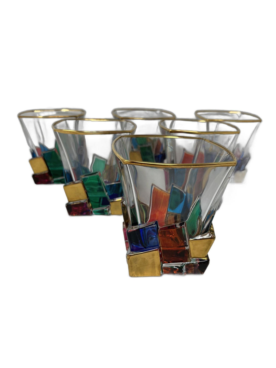 Colorful Venetian Whiskey Glasses