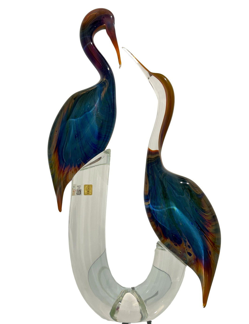 Murano Glass Herons by Zanetti