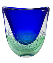 Load image into Gallery viewer, Sommerso Murano Glass Vase by Rossi
