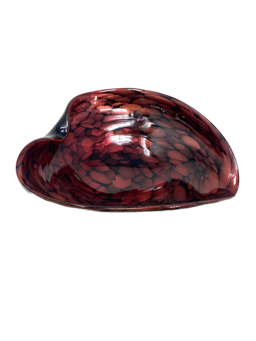 Vintage Avventurine Murano Glass Candy Dish