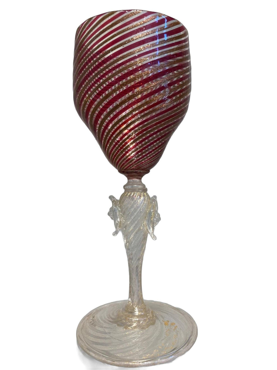Vintage Wine Glasses Attributed to Salviati