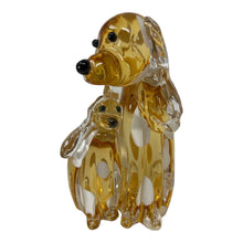 Load image into Gallery viewer, Murano Glass Dog and Puppy
