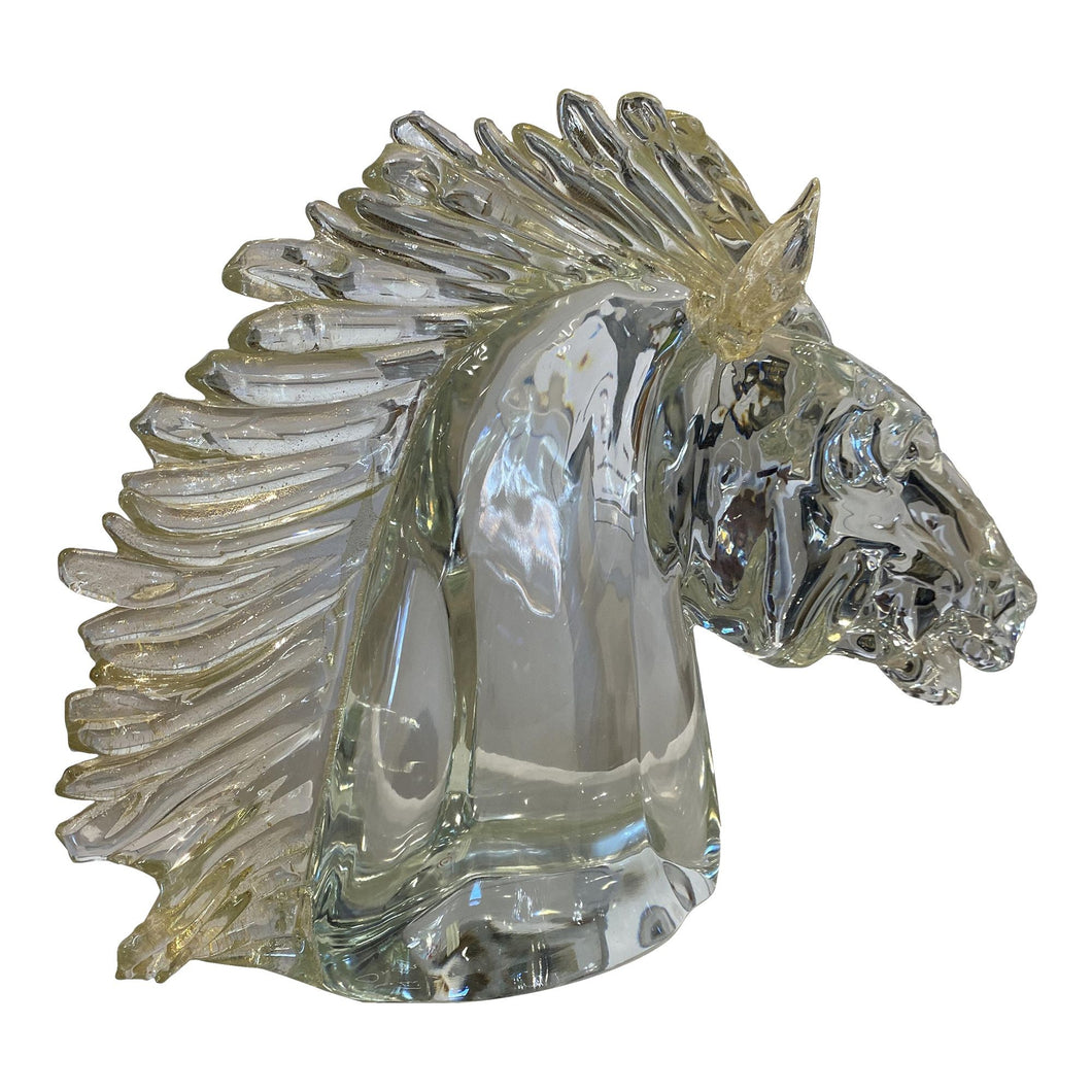 Murano Glass Horse Head by Zanetti