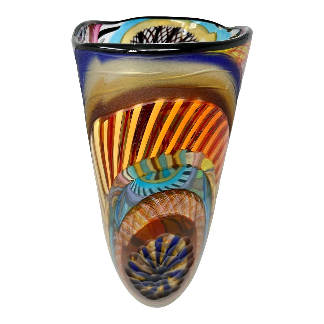 Murano Glass Vase by Glass Master Schiavon