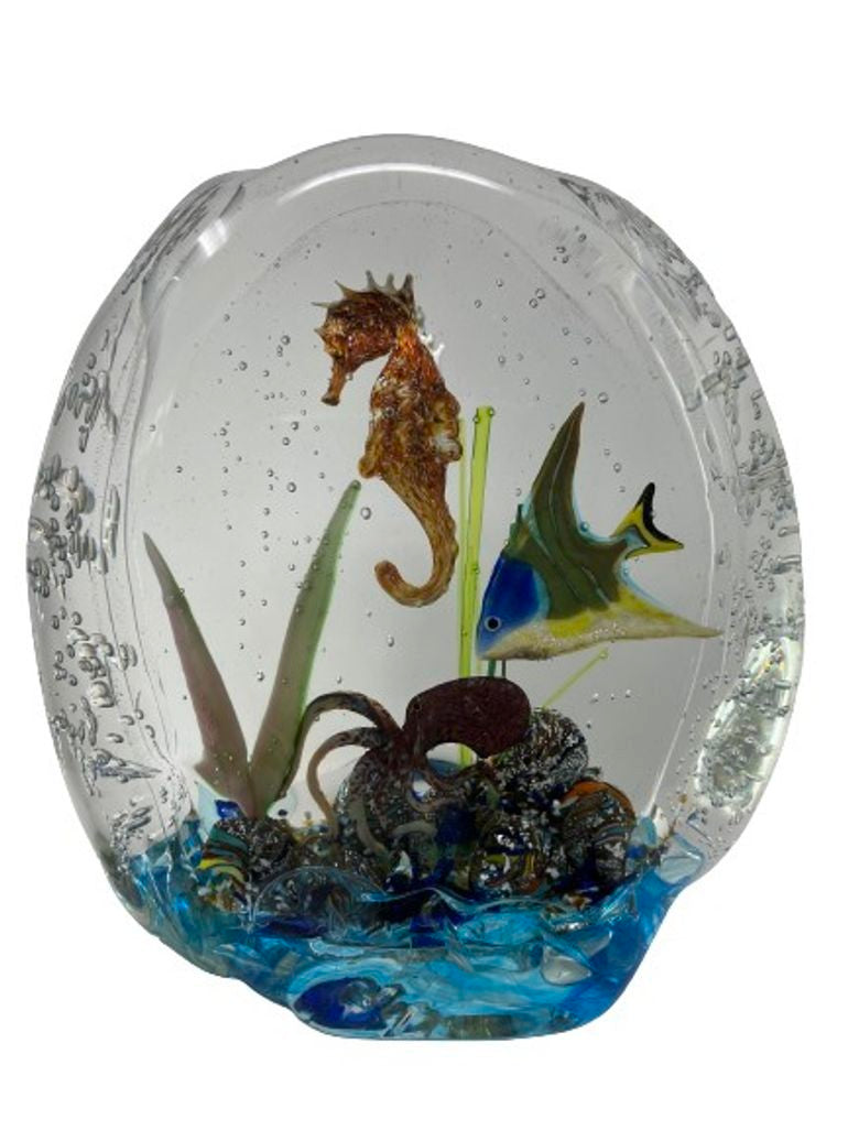 Exquisite Murano Glass Aquarium