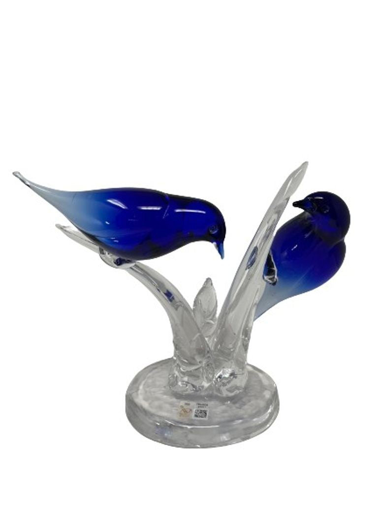 Murano Glass Bluebirds