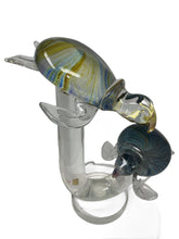 Load image into Gallery viewer, Murano Glass Turtles on a Stand
