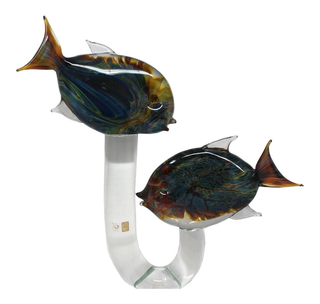 Pair of Fish by Oscar Zanetti Figurine