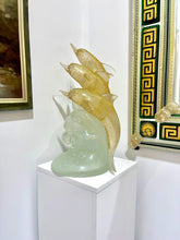Load image into Gallery viewer, Golden Dolphins from Murano, Italy
