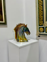 Load image into Gallery viewer, Calcedonia Murano Glass Horse Head by Zanetti
