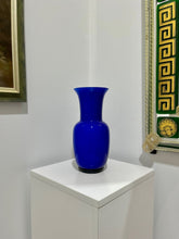 Load image into Gallery viewer, Blue Opalino Vase by Venini
