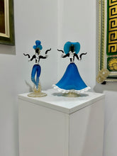 Load image into Gallery viewer, Vintage 1960s Murano Glass Goldoni Dancers - a Pair
