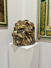 Load image into Gallery viewer, Papier Mache Lion&#39;s Head Sculpture
