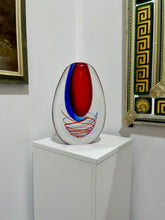 Load image into Gallery viewer, Sommerso Spirale Murano Glass Vase
