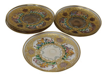 Load image into Gallery viewer, Antique Hand Blown Murano Glass Enameled Dishes - Set of 6
