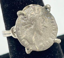 Load image into Gallery viewer, Marcus Aurelius Coin Made Into Ring
