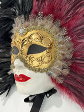 Load image into Gallery viewer, Luxurious Feathered Venetian Mask
