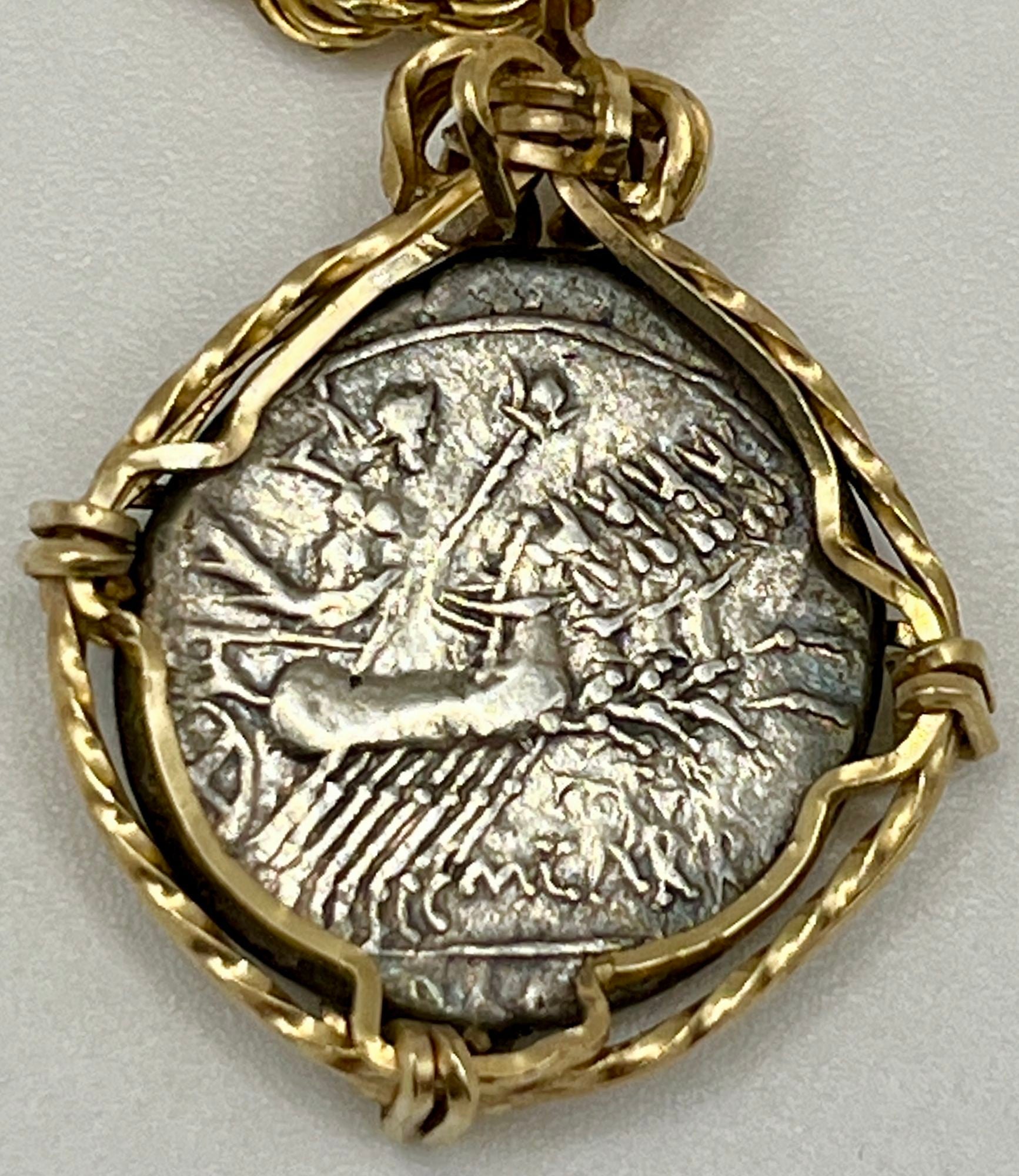 Gladiator Coin Ancient Roman Gladiator and Chariot Coin – Casanova Art and Fashion