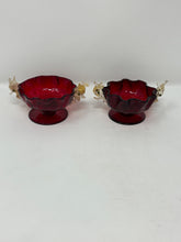 Load image into Gallery viewer, Ruby Red Murano Salt Dips
