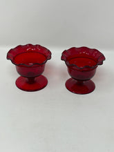 Load image into Gallery viewer, Murano Glass Ruby Salt Dips
