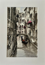 Load image into Gallery viewer, Gondola in Venice Watercolor Painting
