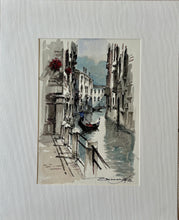 Load image into Gallery viewer, Venice and Gondola Watercolor Painting
