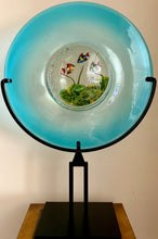Load image into Gallery viewer, Vintage Murano Glass Disc Aquarium on Stand
