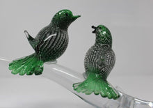 Load image into Gallery viewer, Murano Luxury Glass Two Birds on a Branch
