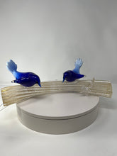 Load image into Gallery viewer, Murano Glass Bluebirds on a Branch
