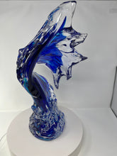 Load image into Gallery viewer, Contemporary Murano Glass Wave Sculpture
