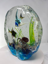 Load image into Gallery viewer, Large Murano Glass Aquarium by Oscar Zanetti
