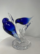 Load image into Gallery viewer, Murano Glass Bluebirds
