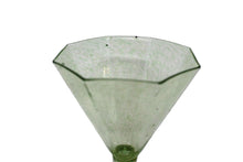 Load image into Gallery viewer, Vintage Green Murano Wine Glass
