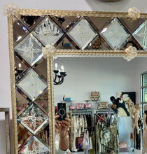 Load image into Gallery viewer, Vintage Beveled Venetian Mirror by Fratelli Barbini
