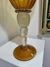 Load image into Gallery viewer, Vintage Italian Glass Pedestal Vase
