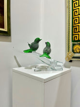 Load image into Gallery viewer, Murano Luxury Glass Two Birds on a Branch
