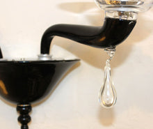 Load image into Gallery viewer, Black Scarlatti Sconce by Venini of Murano
