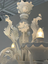 Load image into Gallery viewer, White Murano Glass Chandelier by LaMurrina
